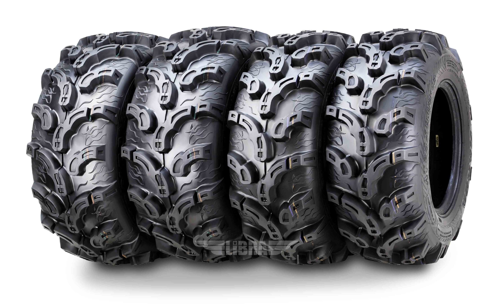 Set of 4 Premium ATV Tires 25×8-12 Front 25×10-12 Rear 6PR Ultra Deep Tread Mud