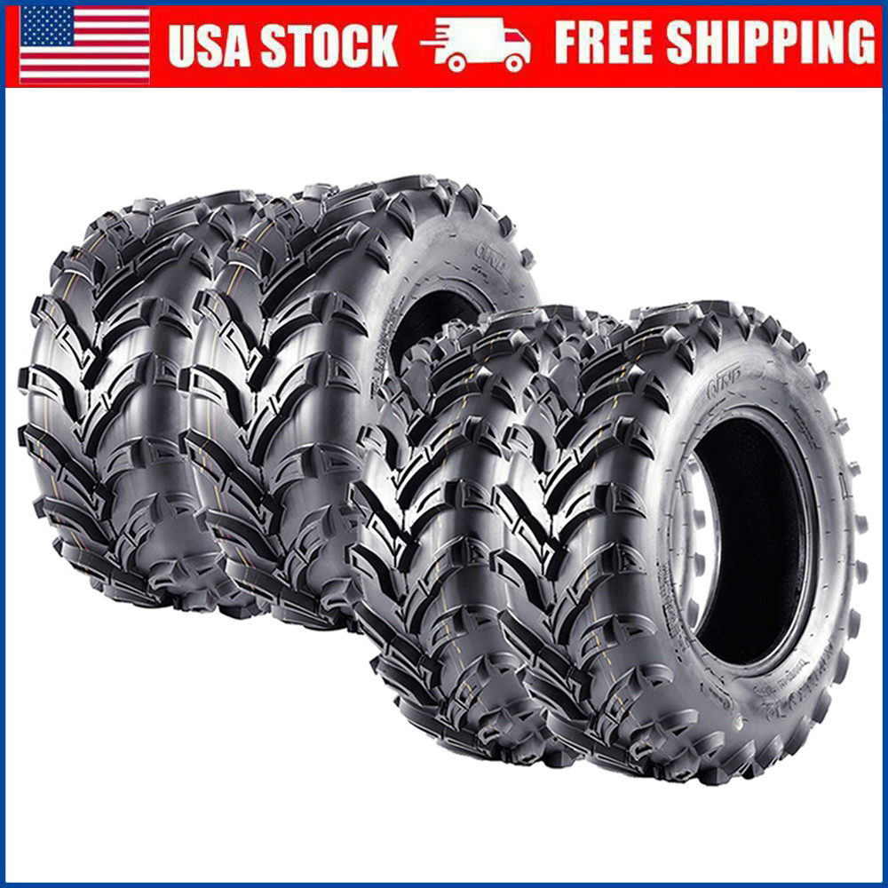 Set 4 25×8-12 25×10-12 ATV UTV Tires 25x8x12 25x10x12 6Ply Mud All Terrain Tyres