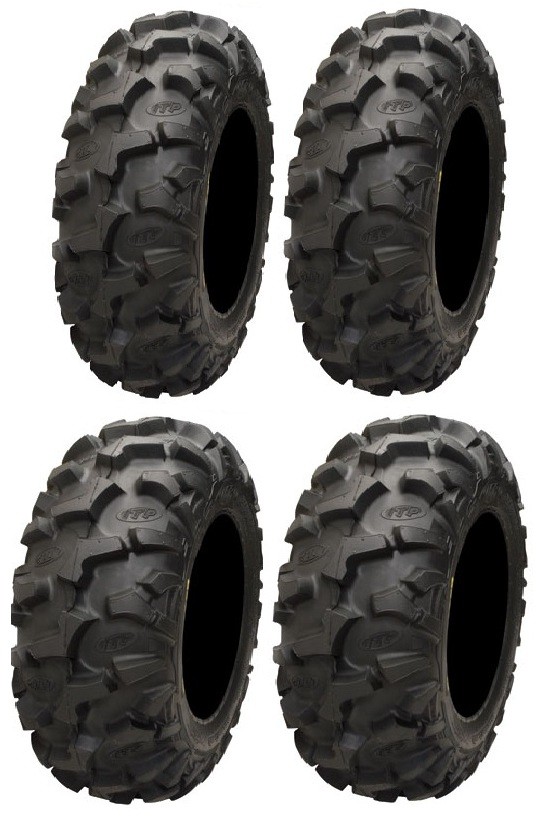 Full set of ITP Blackwater Evolution 27×9-14 and 27×11-14 ATV Tires (4)