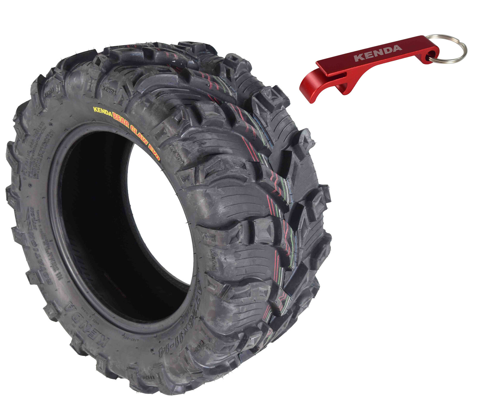 Kenda Bear Claw EVO 26×11-14 Rear ATV/UTV Tire w Bottle Opener 26x11x14