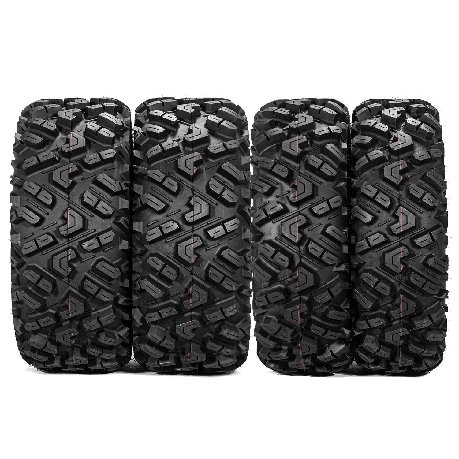 Set 4 ATV Tires 25×10-12 25×11-12 UTV All Terrain  Heavy Duty 25x11x12 25x10x12