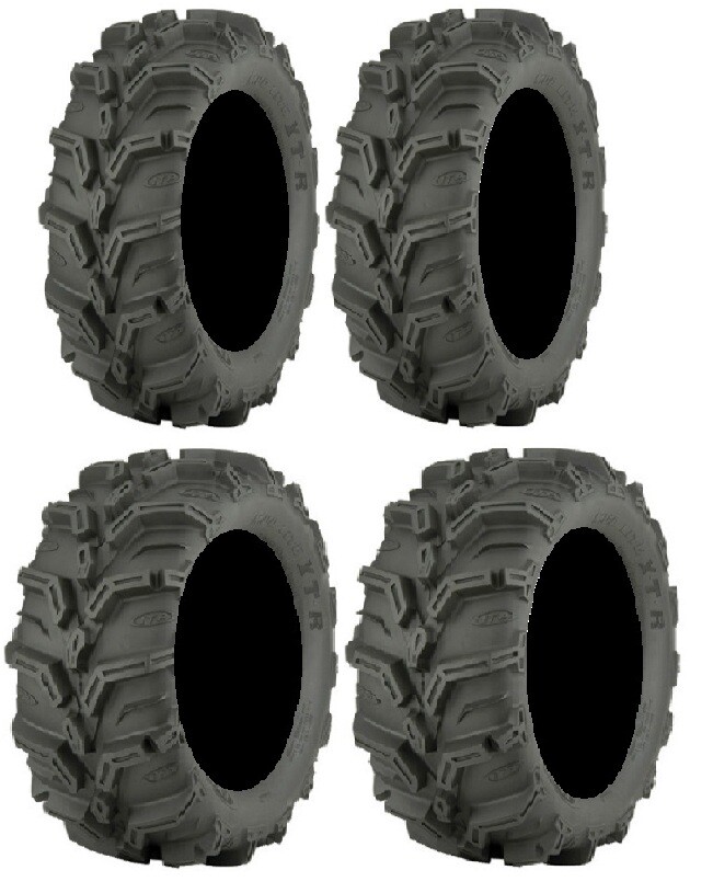 Full set of ITP Mud Lite XTR (6ply) 26×9-12 and 26×11-12 ATV Tires (4)