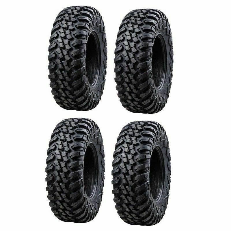 4-Tusk Terrabite Tires  Radial 8 Ply UTV Tire set 2 – 27×9-14 and 2 – 27×11-14
