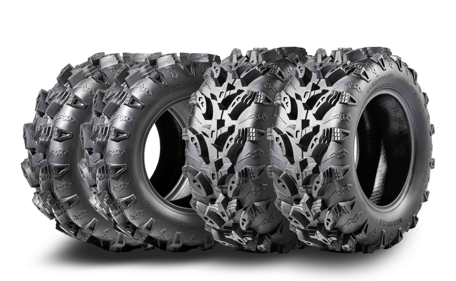 MCKINLEY UTV ATV Tires 26X10-12 6 Ply Super Mud 26X10X12 Offroad X611, Set 4