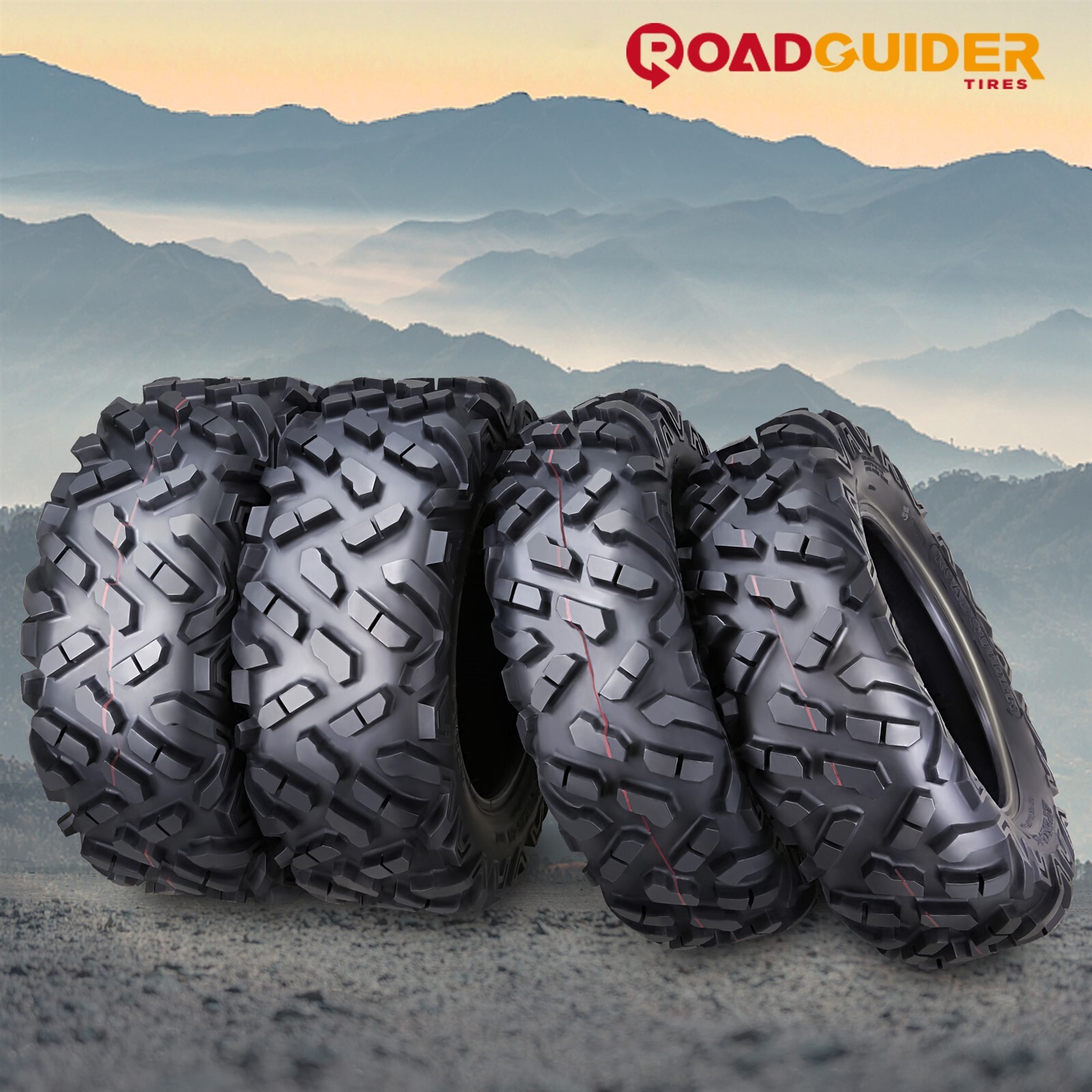 Full Set ATV UTV Tires 27×9-14 27x9x14 Front & 27×11-14 27x11x14 Rear 6PR Mud
