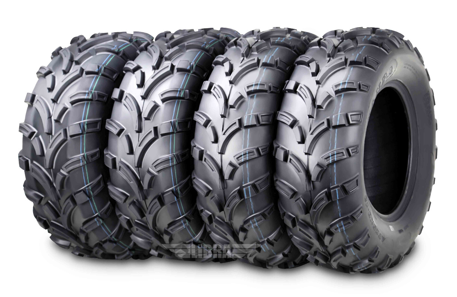 WANDA ATV Tires 25×8-12 25x8x12 Front 25×10-12 25x10x12 Rear 6PR Mud Tires [4PC]