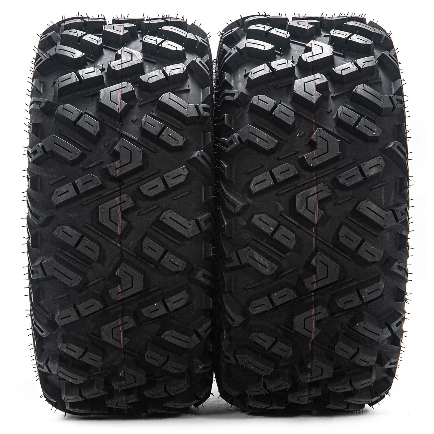 25×11-12 Set 2 ATV Tires 6Ply 25x11x12 UTV Tires 25 11 12 All Terrain Heavy Duty