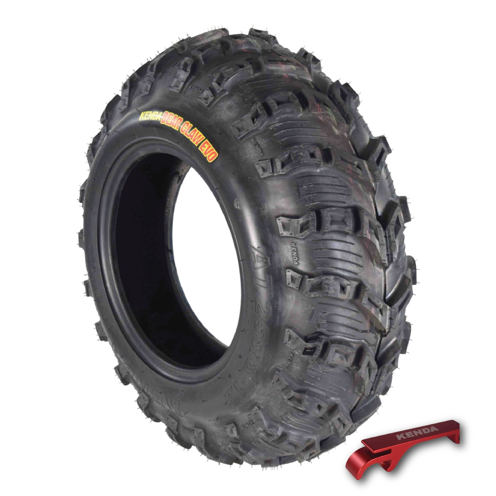 Kenda Bear Claw EVO ATV/UTV All-Terrain Mud Tire 25×8-12 Front Tire w/ Keychain