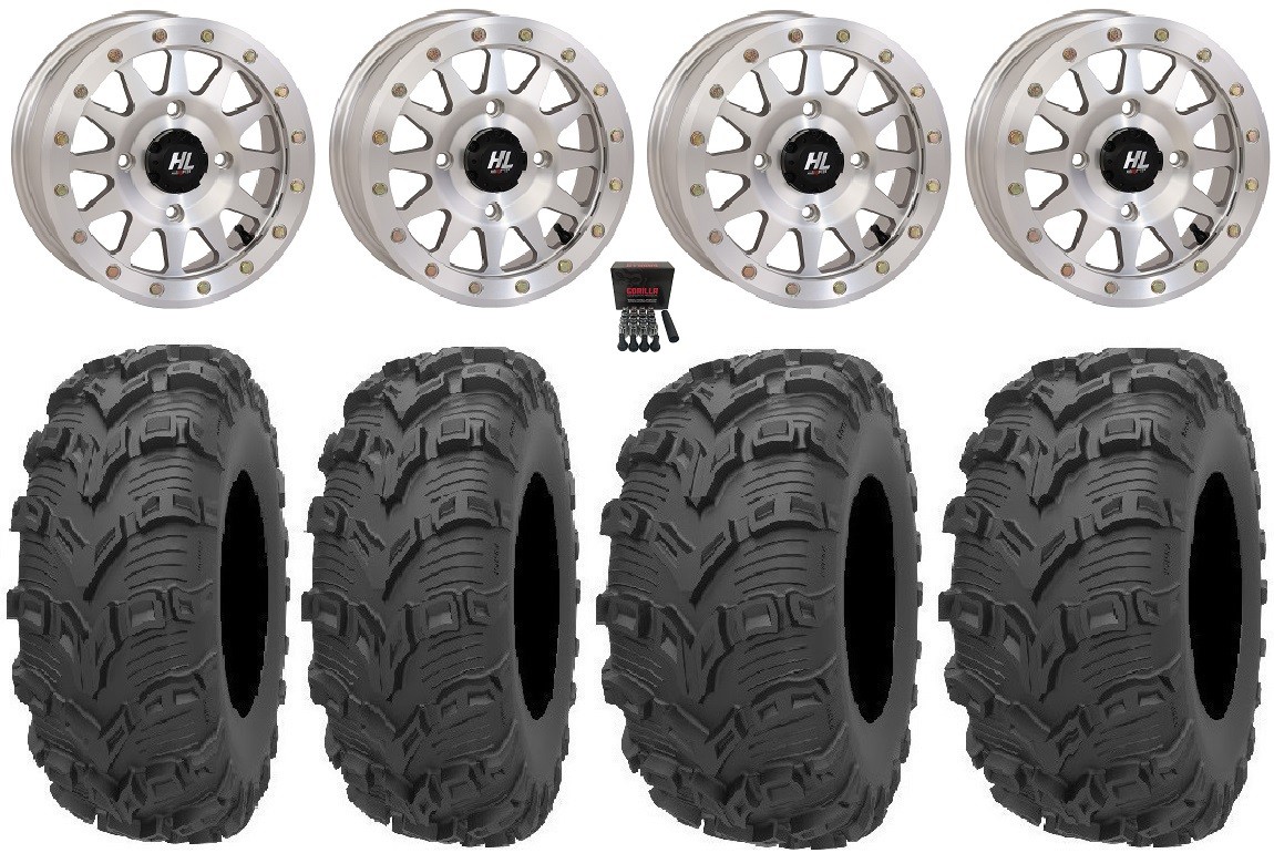 High Lifter HLA1 Bdlk 14″ Wheels Mh 26″ Bear Claw EVO Tires Polaris Sportsman /