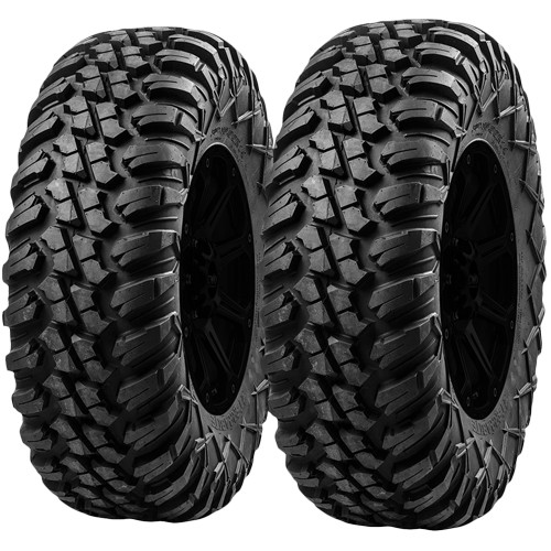 (QTY 2) 27×9.00R14 Tusk Terrabite  LRD Black Wall Tires