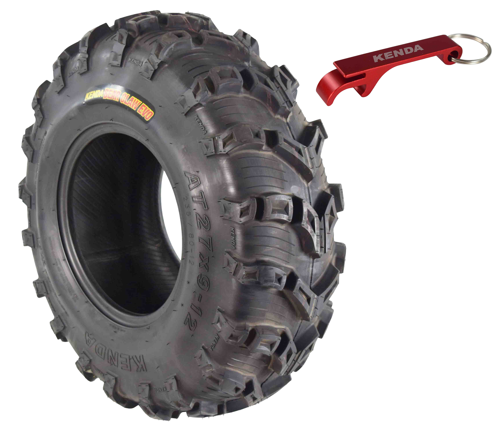 Kenda Bear Claw EVO 27×9-12 Front ATV/UTV Tire with Bottle Opener 27x9x12
