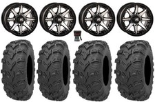 High Lifter HL10 12″ Wheels Mh 25″ Bear Claw EVO Tires Honda Foreman Rancher SRA