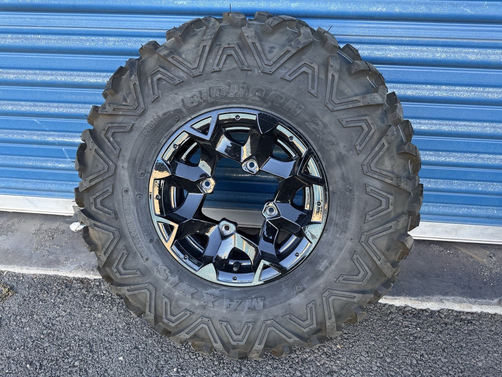 1-2020-25 CAN-AM MAVERICK SPORT 60” FRONT WHEEL TIRE 27x9x12 MAXXIS BIGHORN 2.0