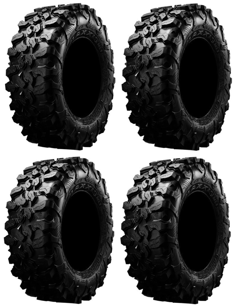 Full set of Maxxis Carnivore Radial (8ply) ATV Tires 33×10-15 (4)