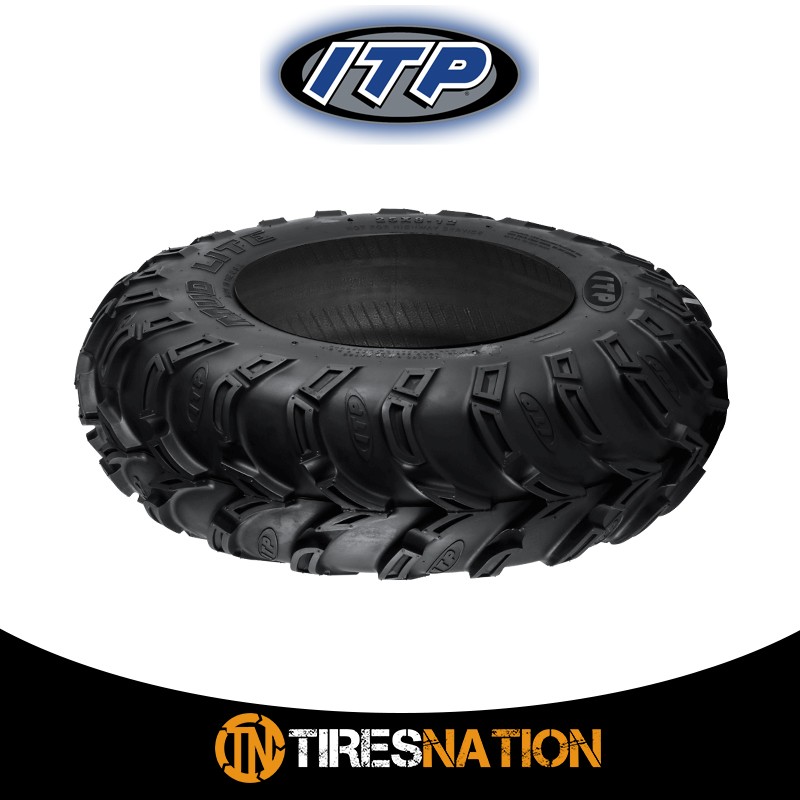 (1) New ITP Mud Lite XTR 25X8.00R12/6 Tires