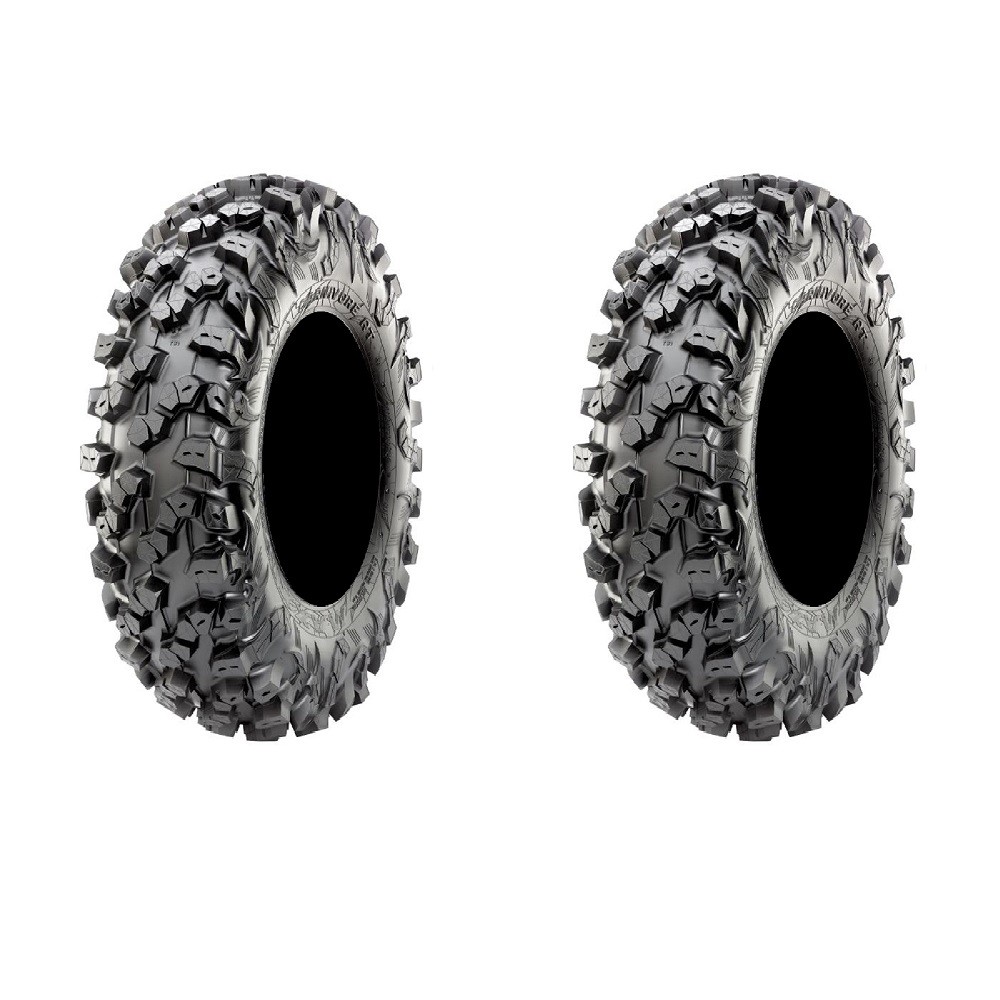 Pair of Maxxis Carnivore R/T Radial (8ply) ATV Tires 30×10-14 (2)