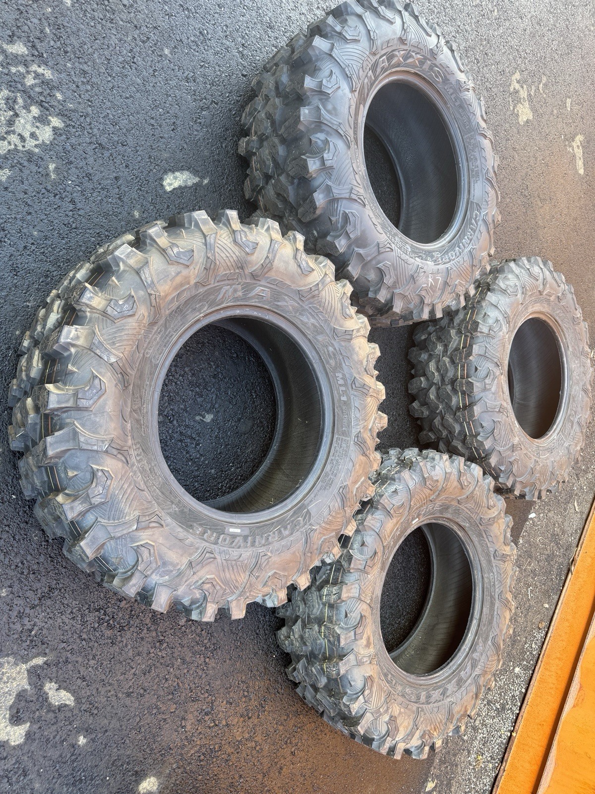 4-2020-2025 KAWASAKI KRX 1000 31x10x15 MAXXIS CARNIVORE ML1 TIRES 1 MILE