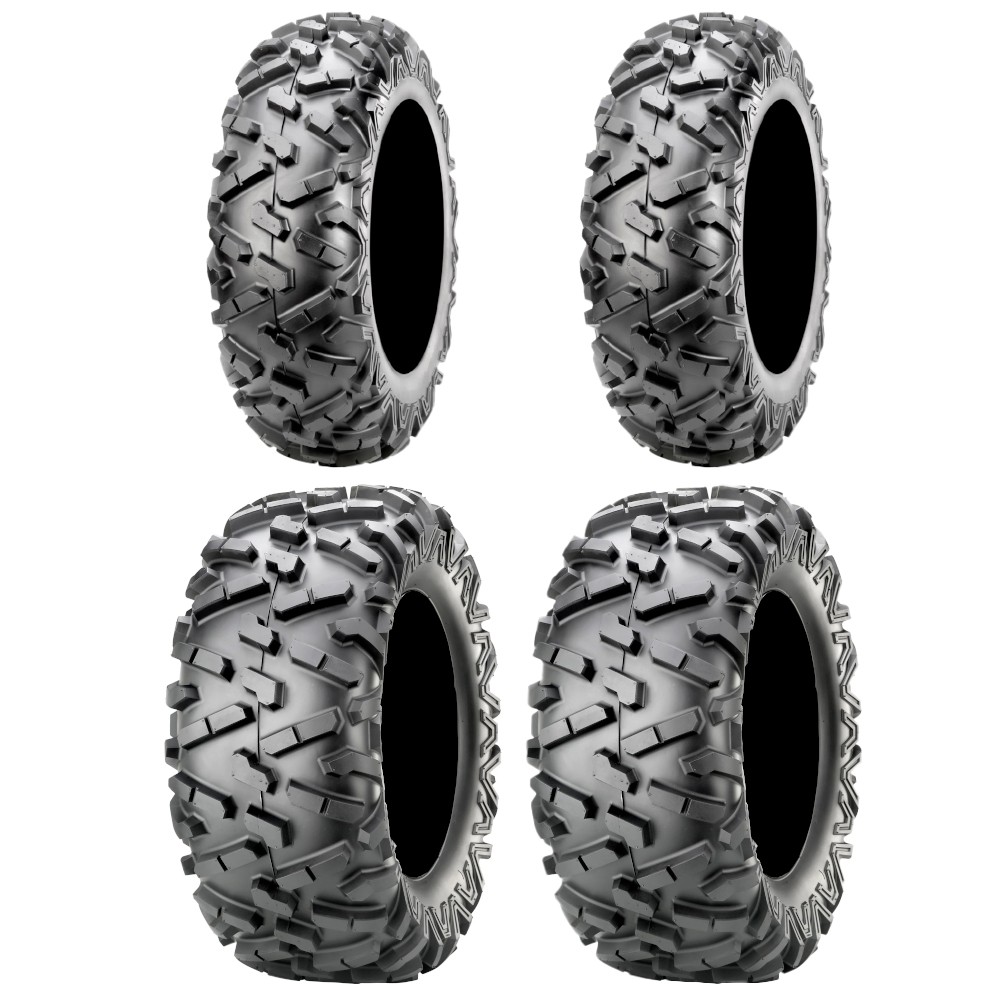 Full set of Maxxis BigHorn 2.0 Radial 24×8-12 and 24×10-11 ATV Tires (4)