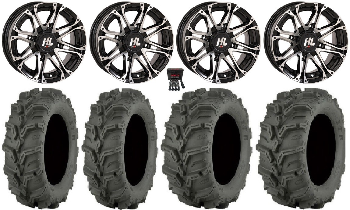 High Lifter HL3 12″ Wheels Mh 26″ Mud Lite XTR Tires Honda Foreman Rancher SRA