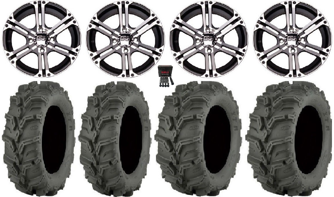 ITP SS212 14″ Wheels Machined 27″ Mud Lite XTR Tires Polaris RZR Turbo S / RS1