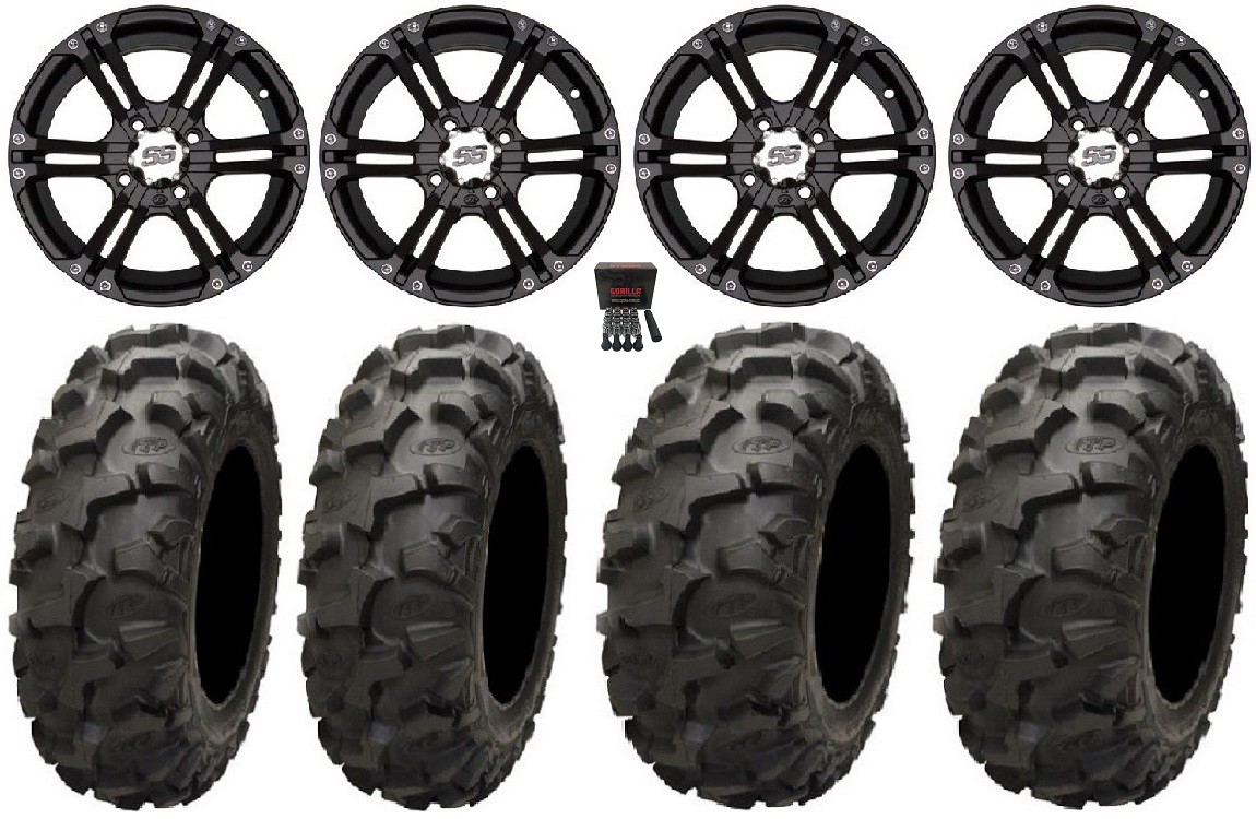 ITP Momentum 14″ Wheels Milled 30″ Blackwater Tires Can-Am Defender