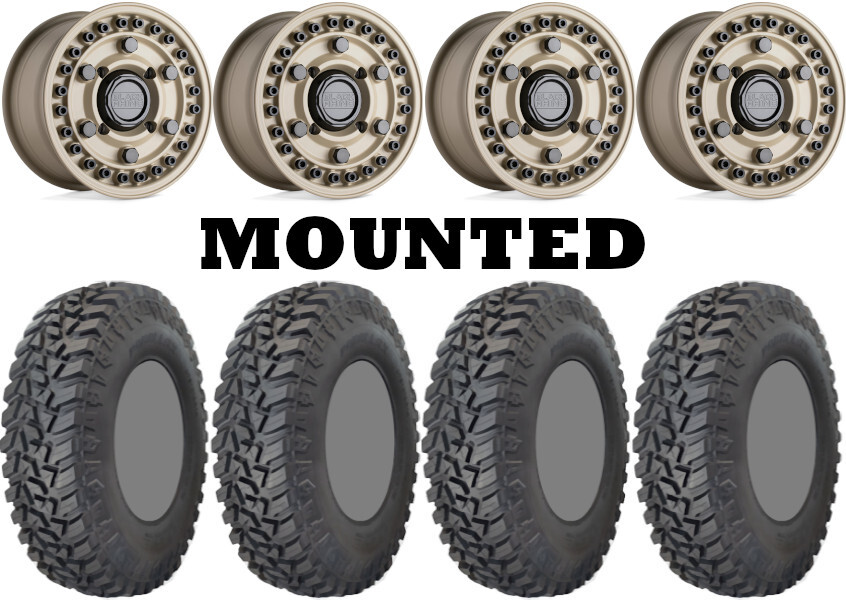Kit 4 GBC Kanati Mongrel SQ 35×10-15 on Black Rhino Armory Bronze Narrow 550