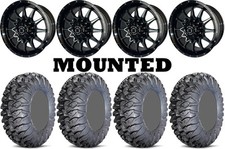 Kit 4 EFX MotoClaw Tires 31×10-15 on Frontline 762 Machined Wheels FXT