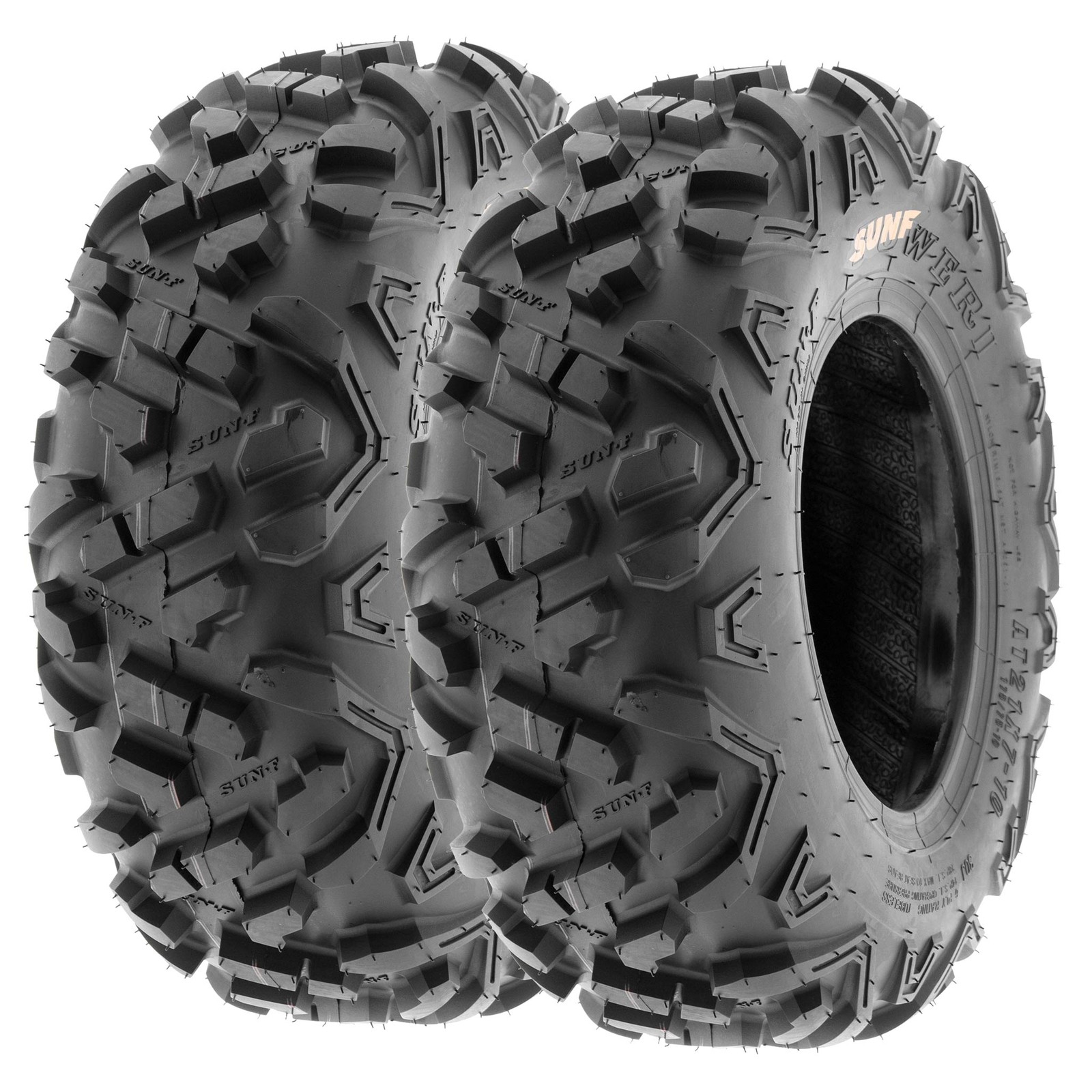 Pair of 2, 18×7-7 18x7x7 ATV UTV SxS All Trail AT Tires 6 Ply A051 by SunF
