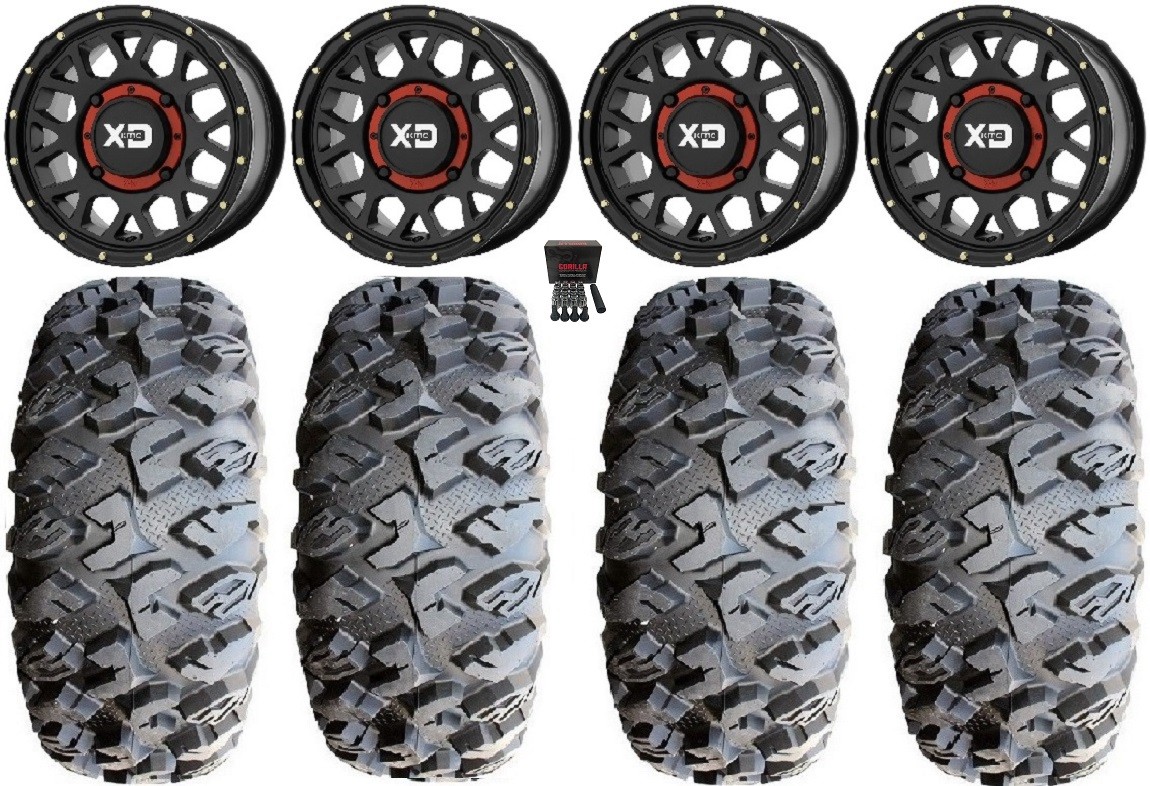 KS135 Grenade Black 15″ Wheels 31″ MotoClaw Tires Textron Wildcat XX