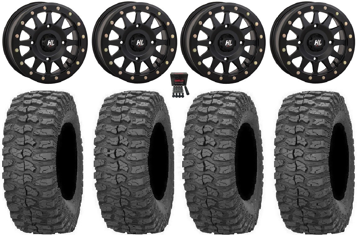 High Lifter HLA1 Bdlk 14″ Wheels Bk 28″ Rock-A-Billy Tires Renegade Outlander