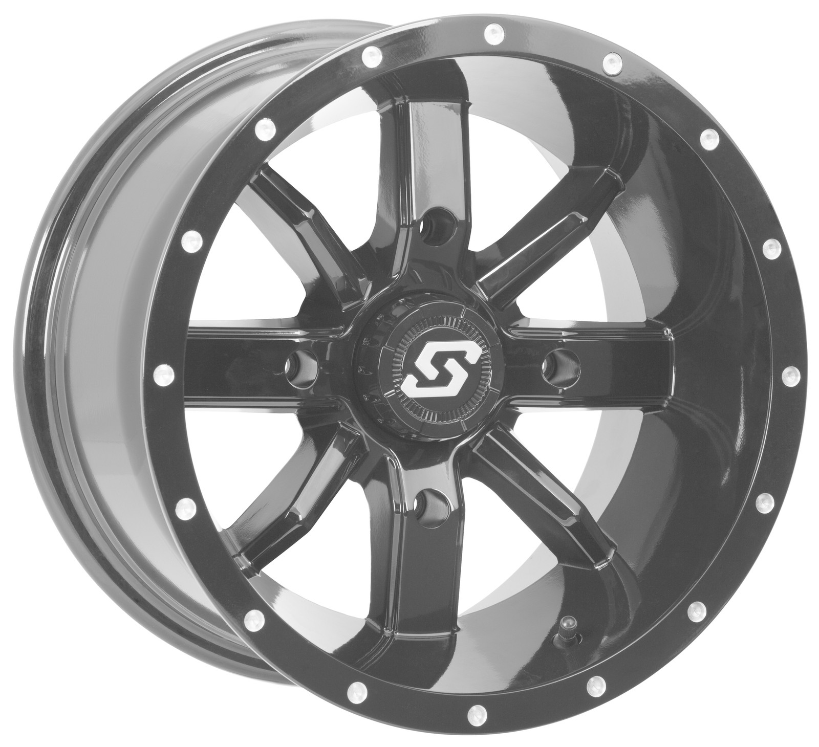 Sedona Hollow Point Black Wheel 14×10 5+5 4/137 Aluminum Rim A88B-41037-55S