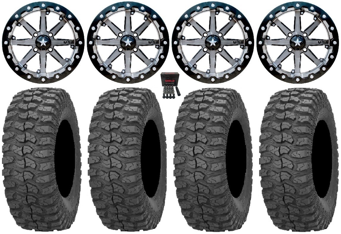 MSA Lok 14″ UTV Wheels 32″ Rock-A-Billy Tires Polaris RZR XP 1000 / PRO XP