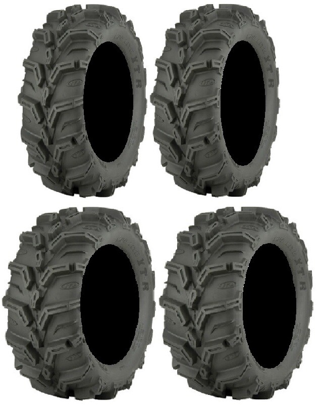 Full set of ITP Mud Lite XTR (6ply) 27×9-12 and 27×11-12 ATV Tires (4)