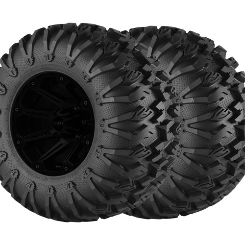 (QTY 2) 26x9x12 EFX MotoClaw ATV/UTV Load Range C Black Wall Tires