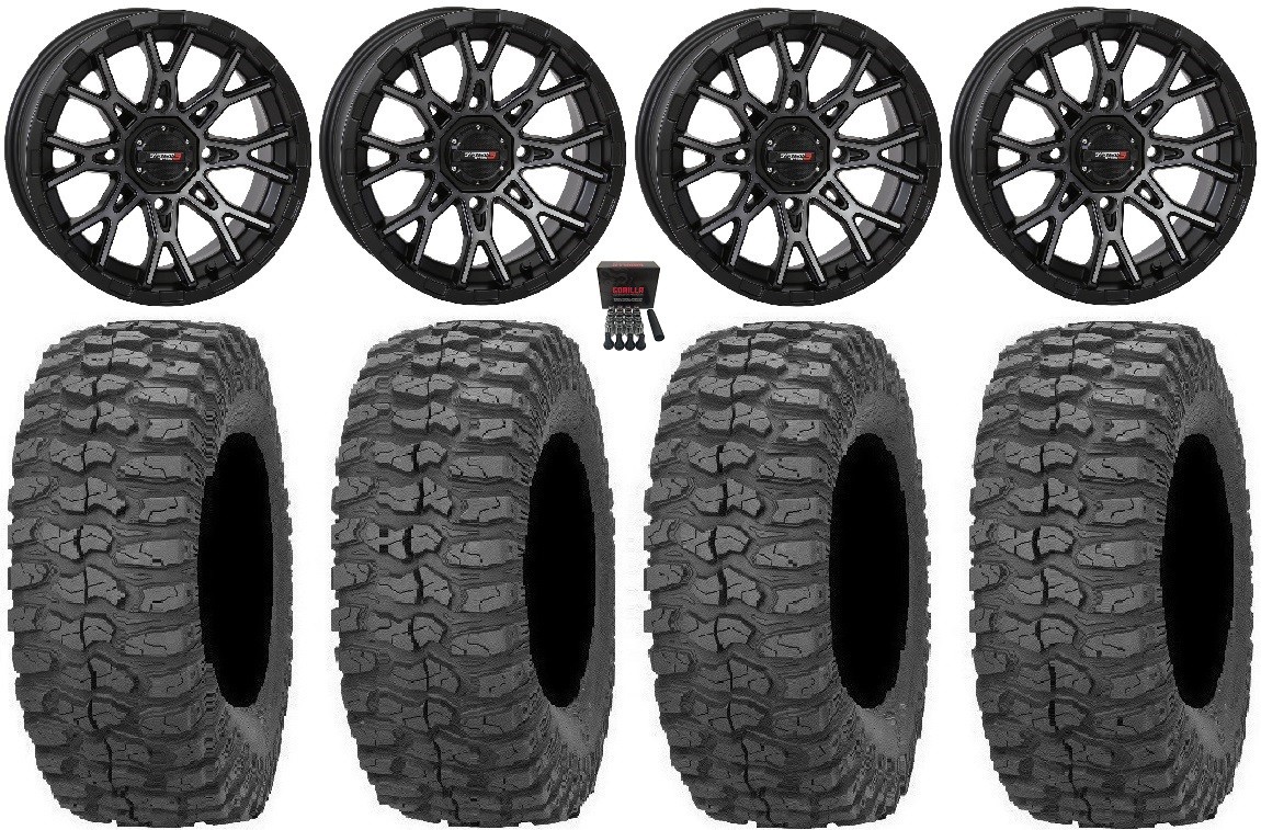 System 3 ST-6 14″ Wheels Dark Tint 30″ Rock-A-Billy Tires Commander Maverick