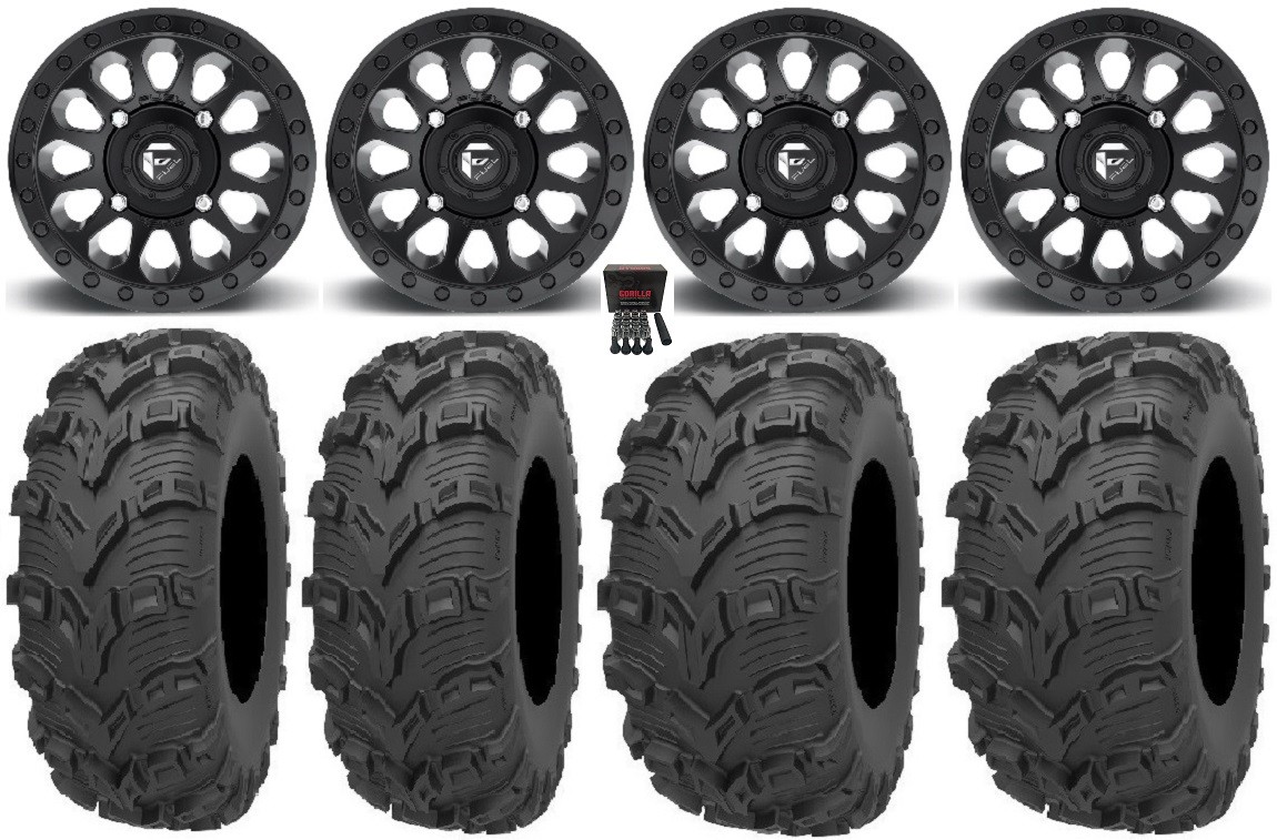 Fuel Vector MB 14″ Wheels 26″ Bear Claw EVO Tires Polaris Sportsman / RZR /