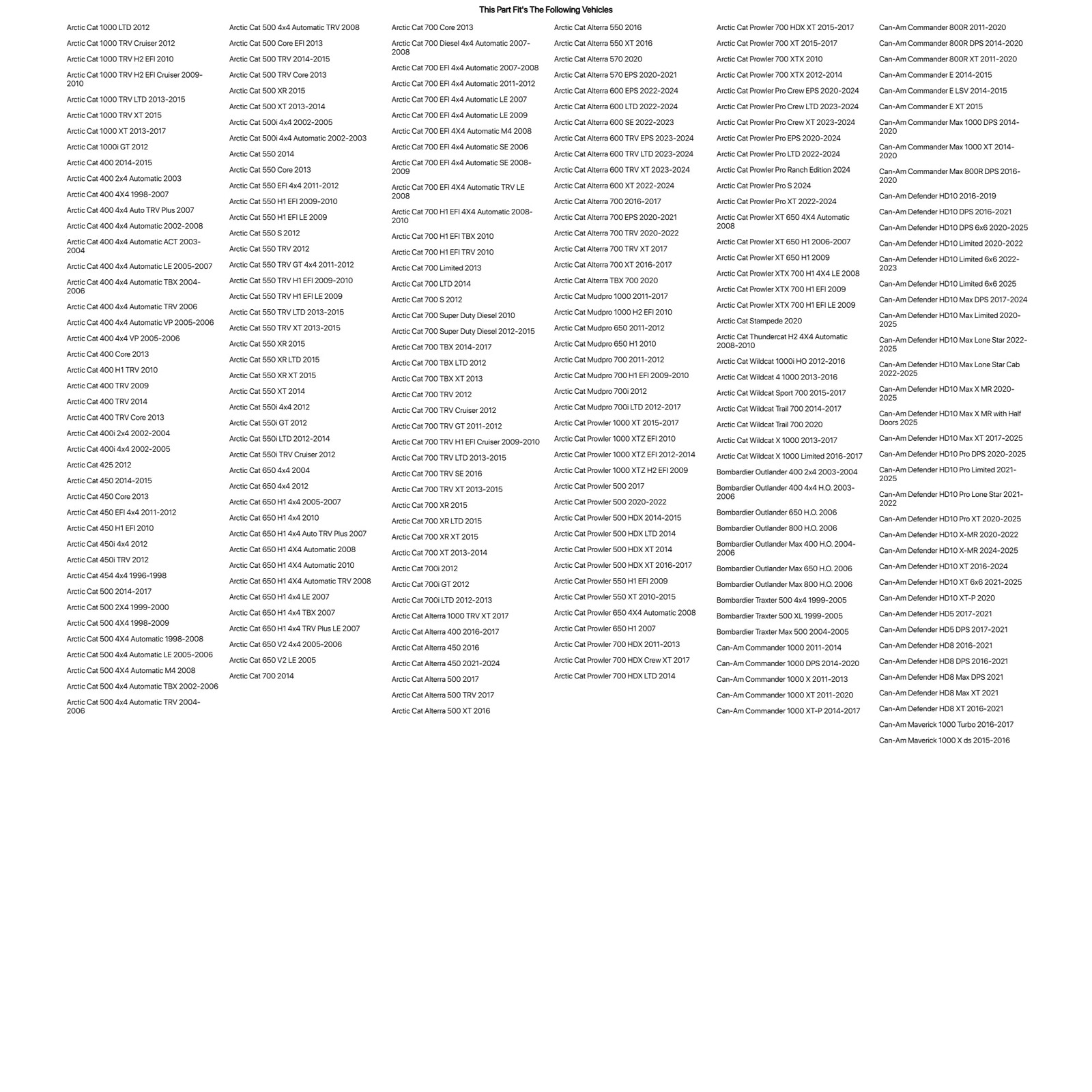 (2 Pack) Tusk Terrabite Radial Tire 26×11-14 Medium/Hard Terrain For Bombardier