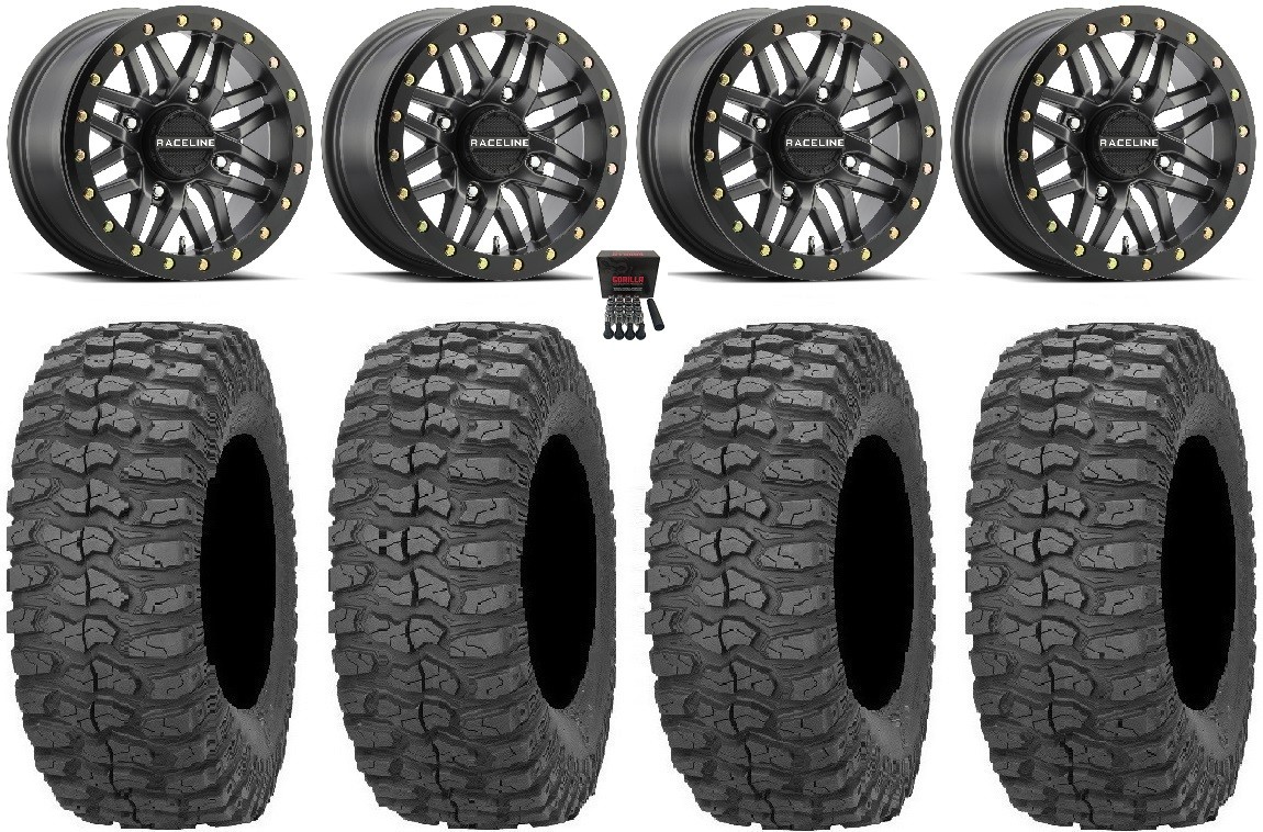 Raceline Ryno Bdlk 14″ Gm Wheels 28″ Rock-A-Billy Tires Can-Am Maverick X3