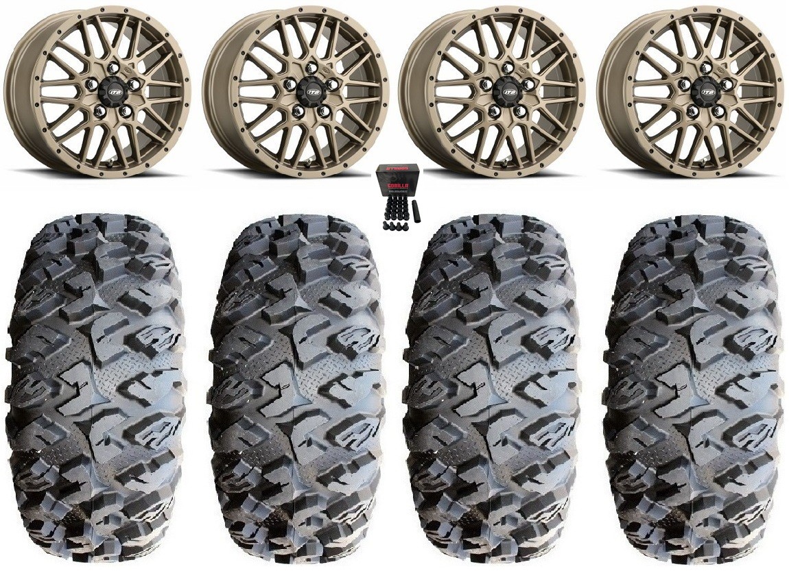 ITP Hurricane 15″ Wheels Bronze 31″ MotoClaw Tires UForce U10 Pro / U10 XL Pro