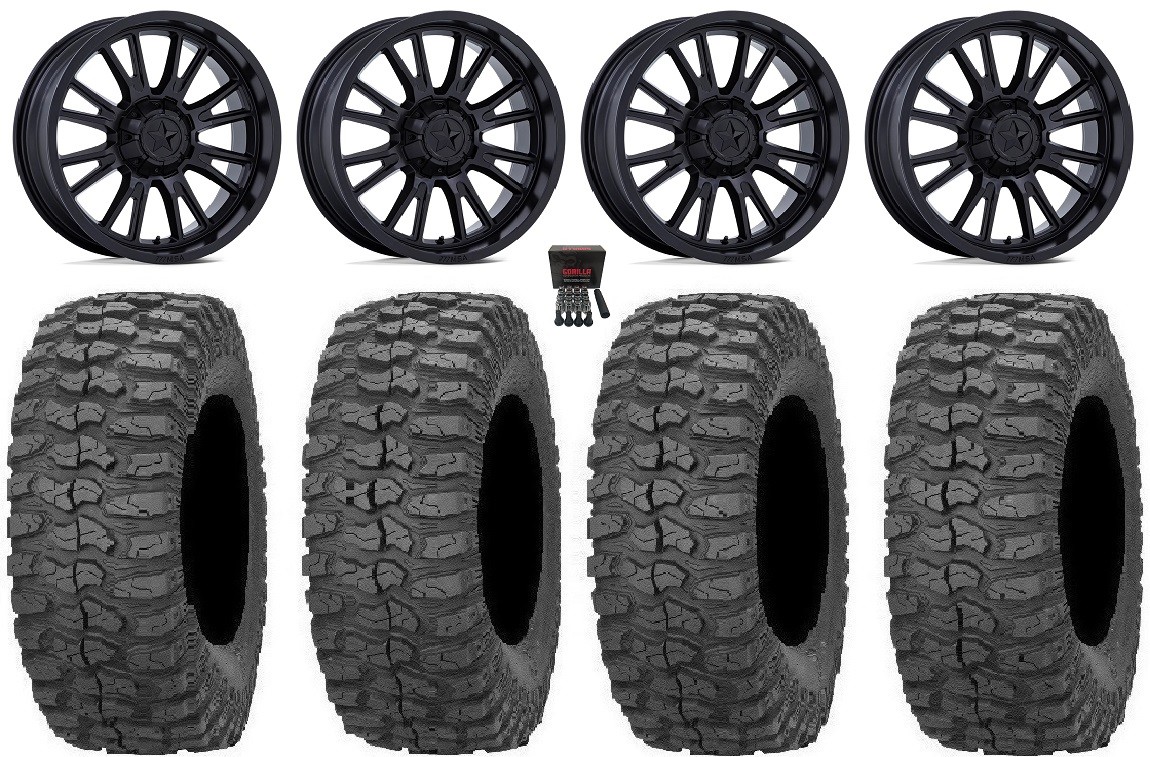 MSA ThunderLips 14″ Wheels Black 28″ Rock-A-Billy Tires Renegade Outlander