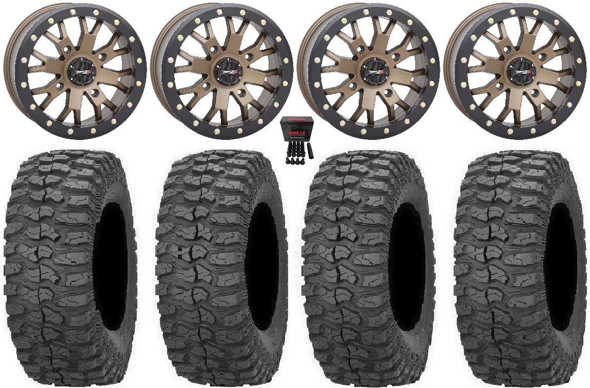 System 3 SB-4 Bronze (4+3) 14″ Wheels 30″ Rock-A-Billy Tires Textron Wildcat XX