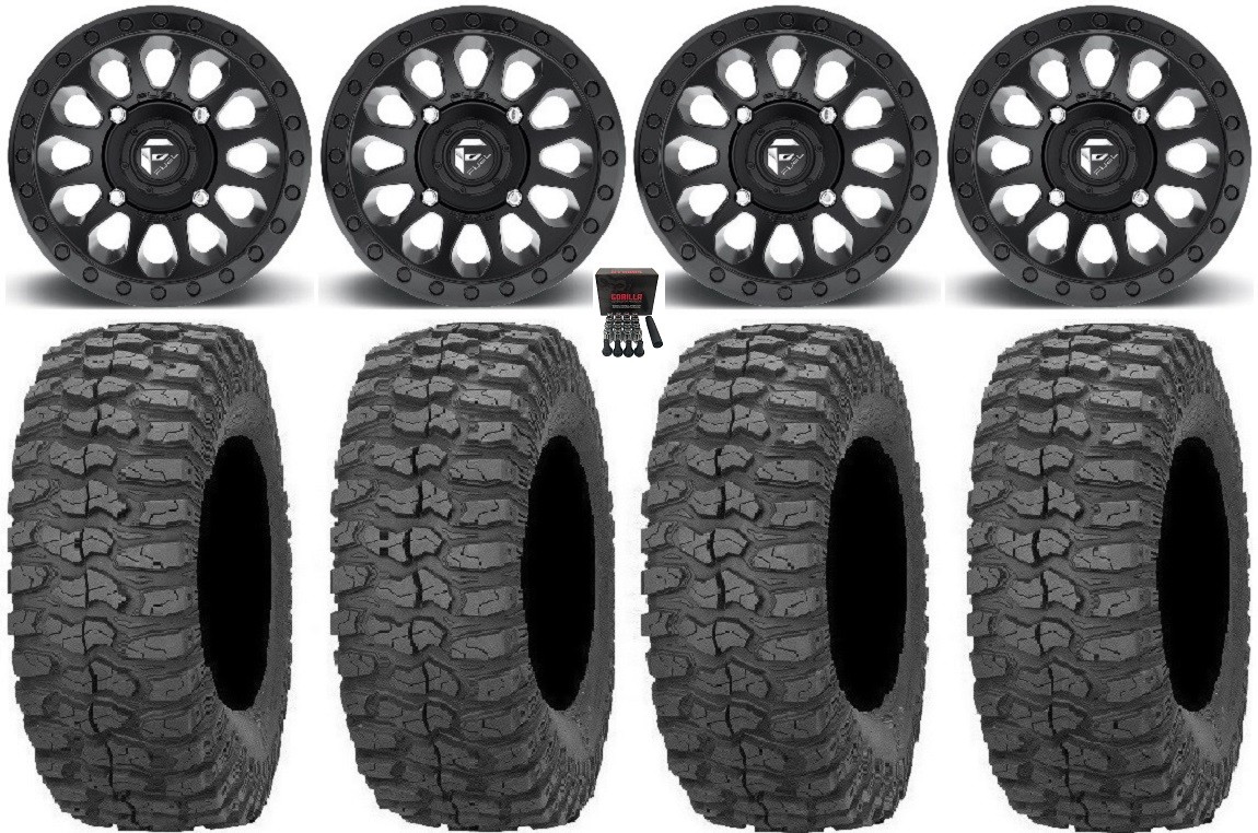 Fuel Vector MB 14″ Wheels 30″ Rock-A-Billy Tires Polaris RZR XP 1000 / PRO XP