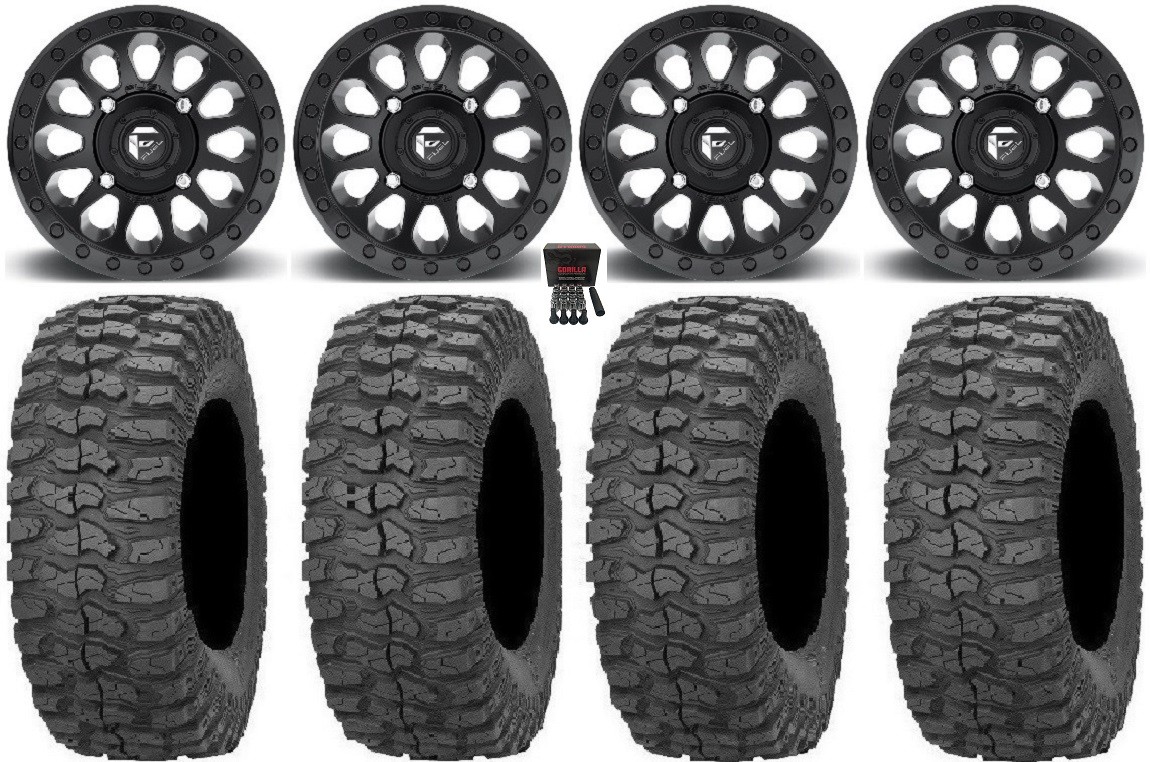 Fuel Vector MB 15″ Wheels 32″ Rock-A-Billy Tires Polaris Sportsman