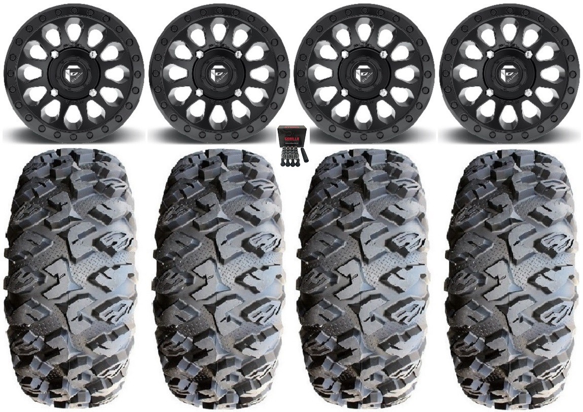 Fuel Vector MB 15″ Wheels 31″ MotoClaw Tires Yamaha YXZ (2019+)