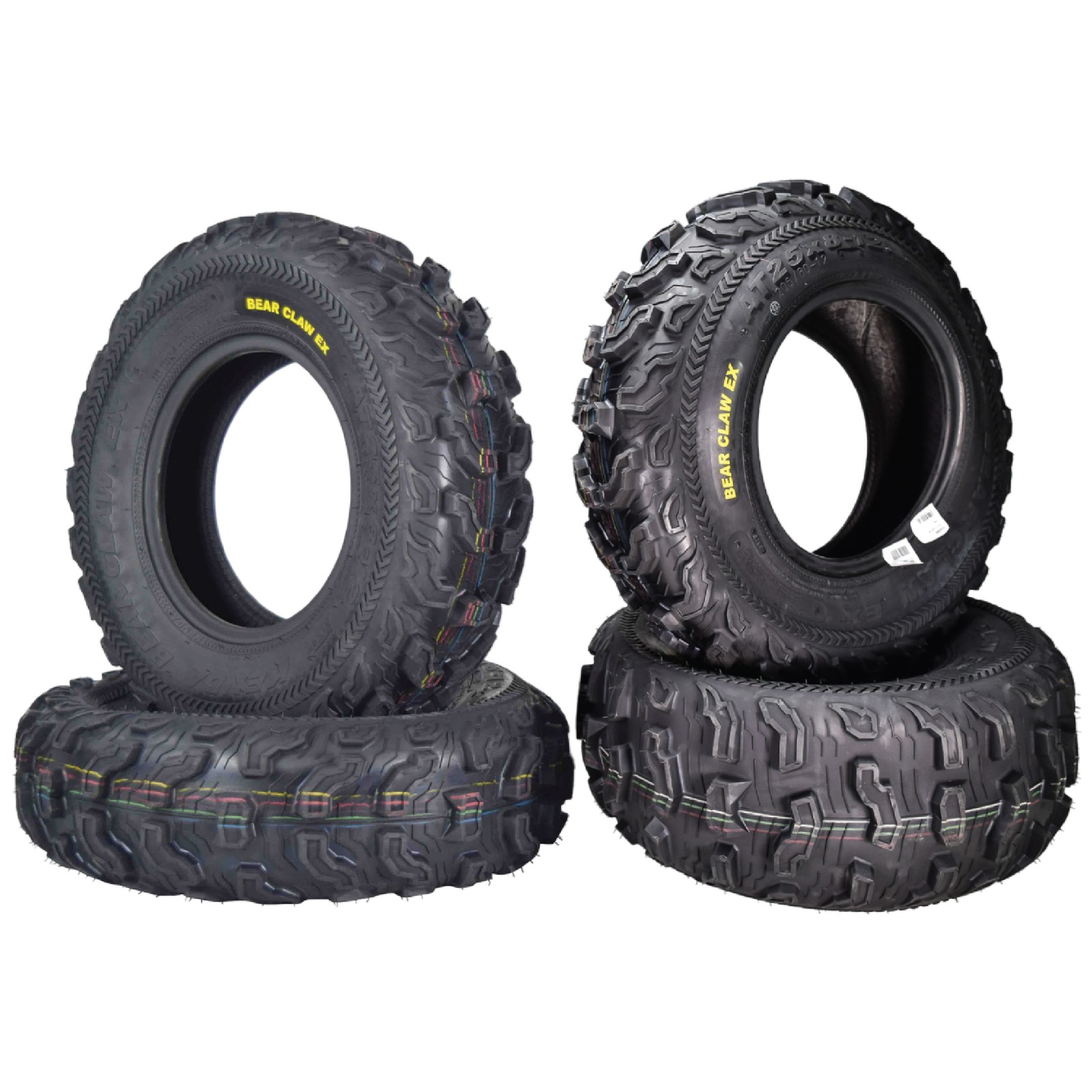 Kenda Bearclaw EX K573 – 25×8-12 Front & 25×10-11 Rear ATV/UTV Tires (4 pk)