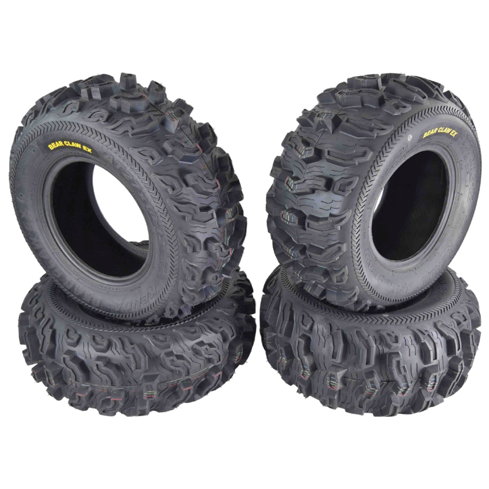 Kenda Bearclaw EX K573 – 27×10-12 Front & 27×12-12 Rear ATV/UTV Tires (4 pk)
