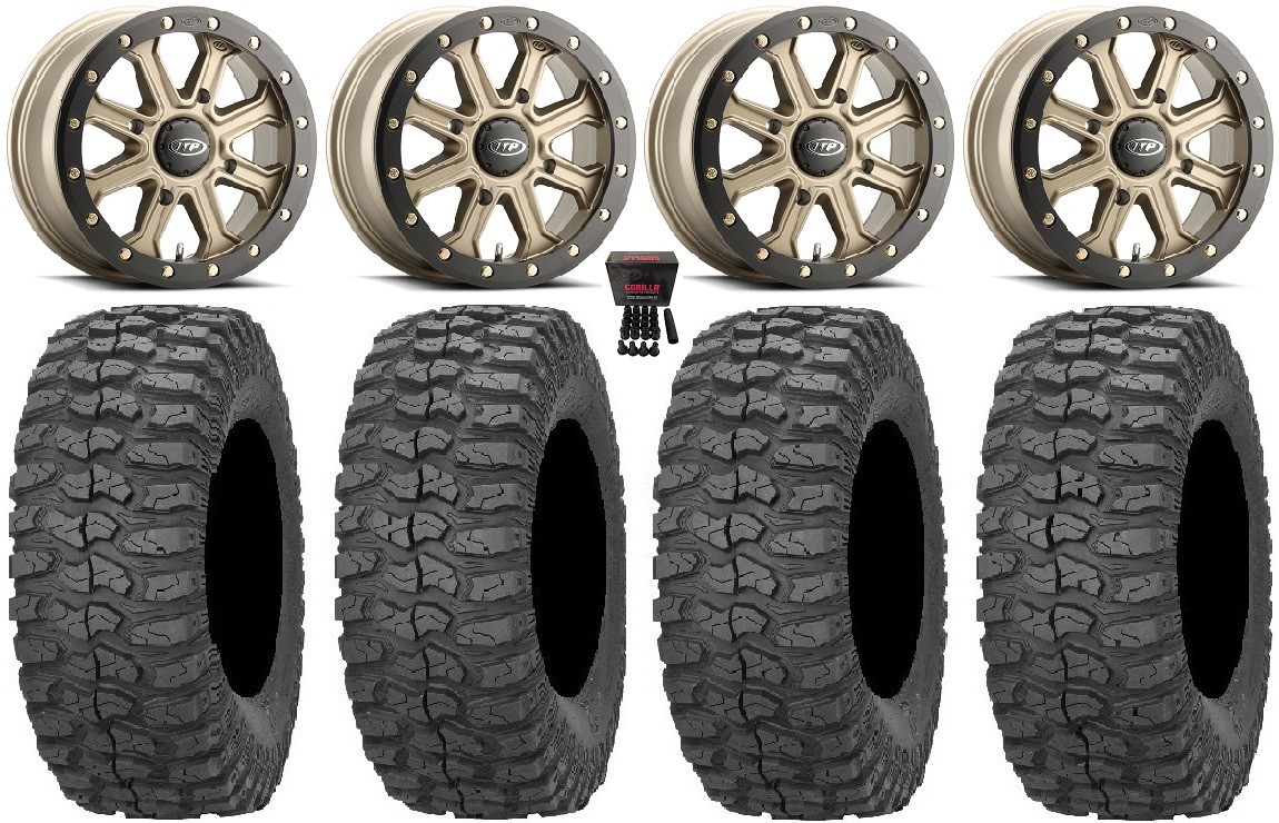 ITP Inertia Bdlk 14″ Wheels Br +40mm 30″ Rock-A-Billy Tires Pioneer 1000 / Talon