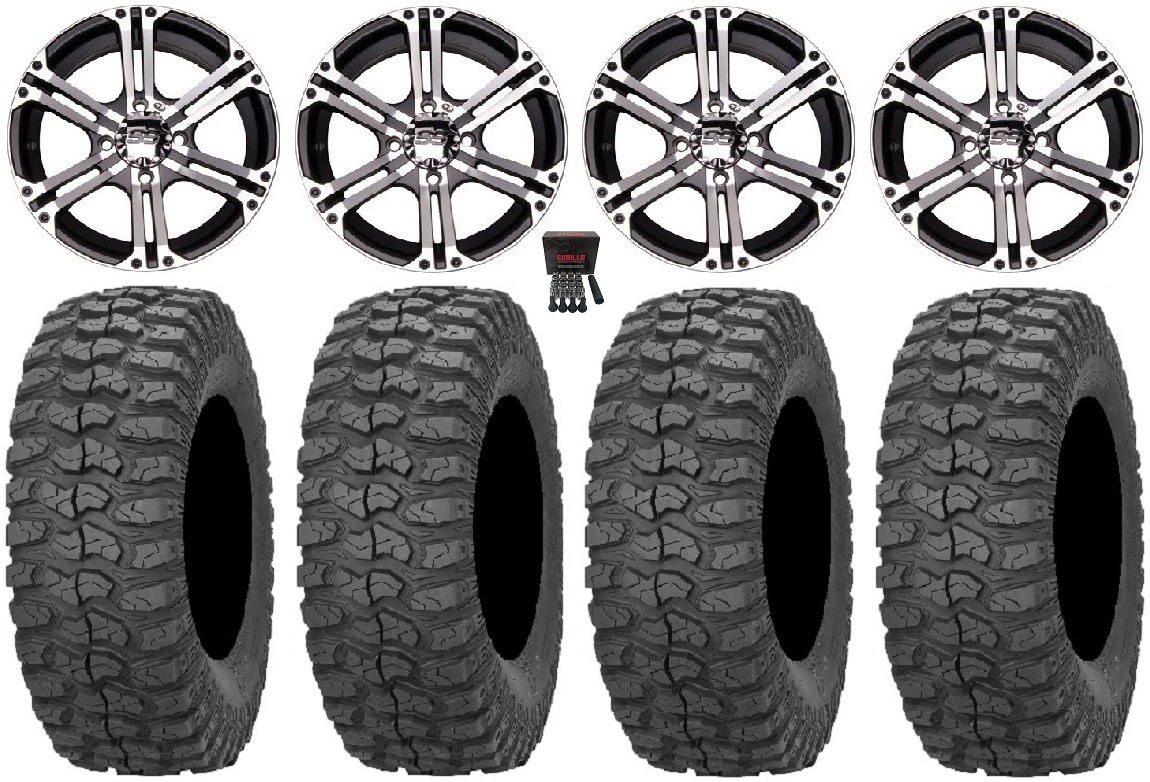 ITP SS212 14″ Wheels Machined 32″ Rock-A-Billy Tires Yamaha YXZ1000R