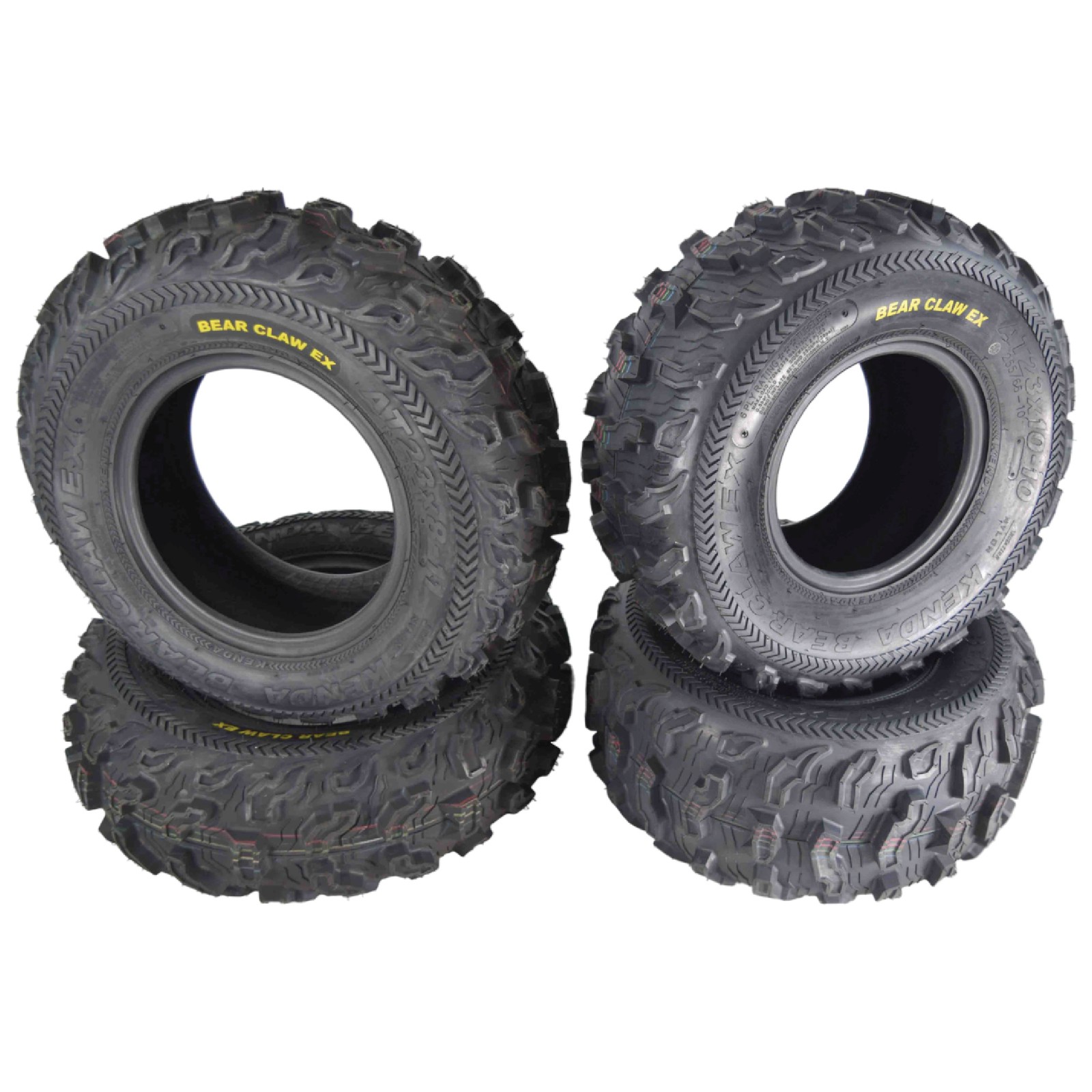 Kenda Bearclaw EX K573 – 23×8-11 Front & 23×10-10 Rear ATV/UTV Tires (4 pk)