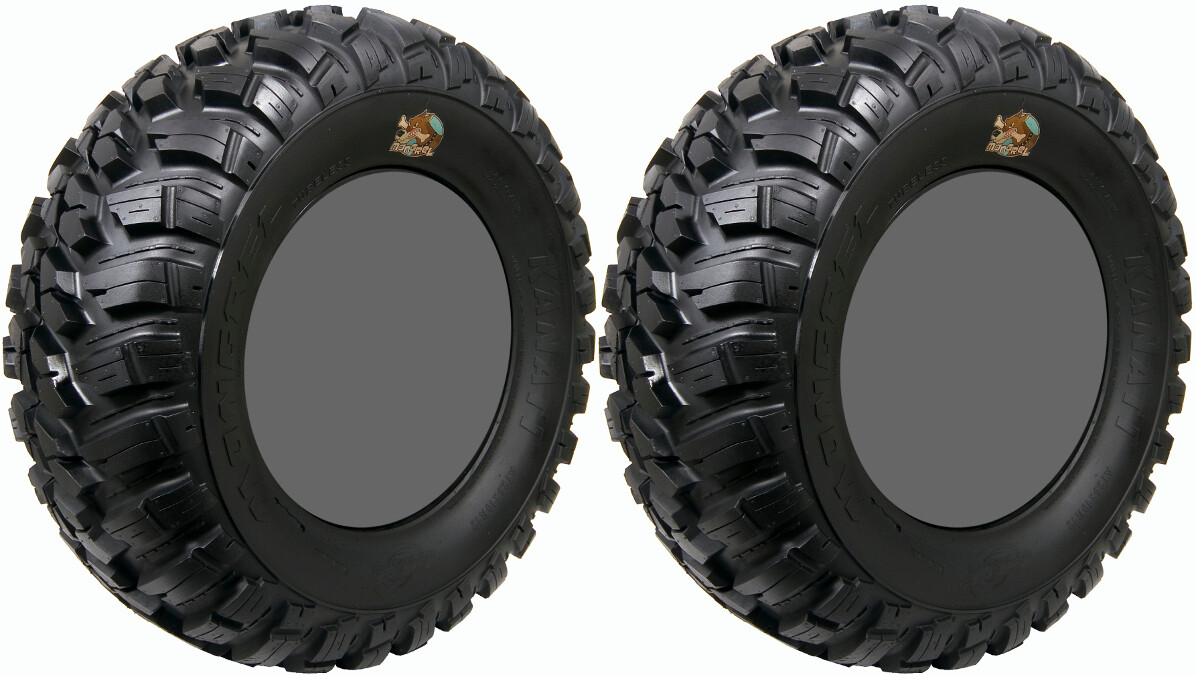 Pair 2 GBC Kanati Mongrel 25×10-12 ATV Tire Set 25x10x12 25-10-12
